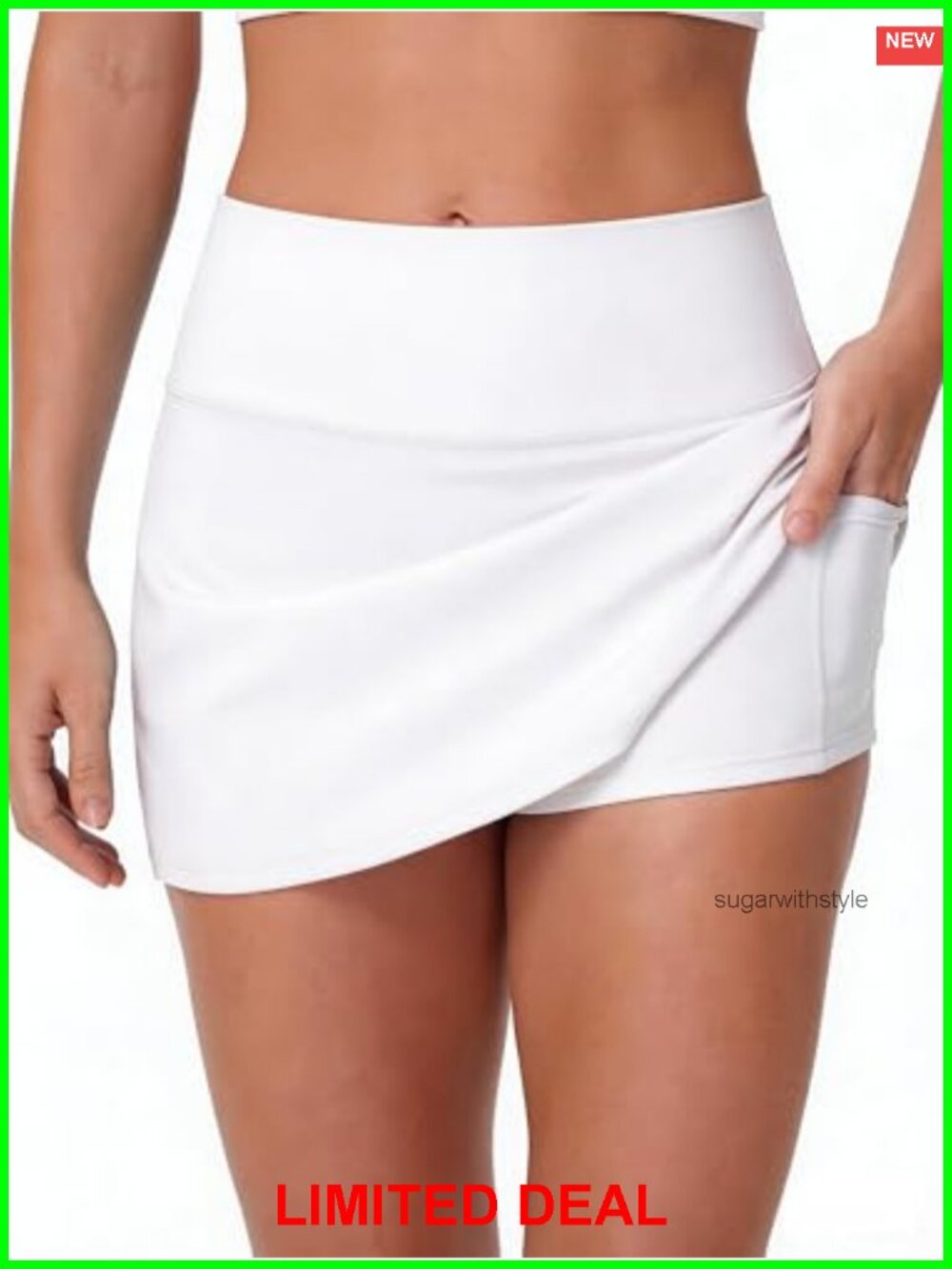 MCEDAR Tennis Skirt Women High Waisted Golf Skorts Inner Shorts Pockets